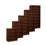 Bookcase, 4-Shelves, Adjustable, 36"x12"x48", Cherry