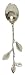 Decorative Stainless Steel Mini Branch Spoon Set of Four