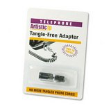 Telephone Cord Untangler, Rotating, Clear/Black SOF21002