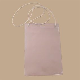 4 1/4" x 6" Convention Holder - Elastic Cord - 50 per pkg.