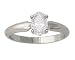 1.00 ct.tw Oval Diamond Solitaire Ring in 18k White Gold