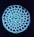 Aqua Classic Crocheted Hair Bun Cover- LARGE