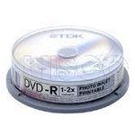 TDK - 10 x DVD-R (8cm) - 1.4 GB - ink jet printable surface - spindle - storage media