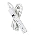 Fellowes  Six-Outlet Plastic Power Strip, 15-ft. Cord Length