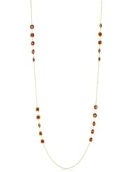 Miguel Ases Long Single Stone Carnelian Necklace