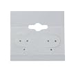 Earring Hang Cards Grey Flocked 1.5 X 1.5 Inches (100)
