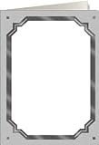 Silver Border corner mount Photo Insert Card sold in 10s - 4x6