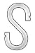 Industrial Grade 2ZDK6 Hook, S, 2 1/8 L, Opening 19/64, Pk 10