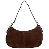 "SUEDE LARGE CLUTCH, BLACK"