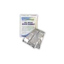 Emergency Mylar Blanket - 62" x 82" - Pack of 12 Blankets - EB-12