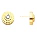 14K White or Yellow Gold Diamond Earrings - 0.20 Ct., 1.00 Ct. or 2.50 Ct. (ALSO AVAILABLE WITH GEMSTONES)