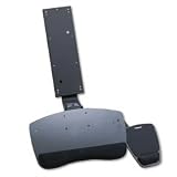 Premium Sit/Stand Articulating Arm Keyboard Platform, 21 x 9, Black/Gray