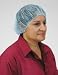 Industrial Grade 1TTV1 Bouffant, Blue, Polypropylene, 21 In, PK 100
