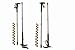 2 Section Aluminium Telescopic Adjustable Walking Stick Escort Handle - Colour Will Vary