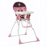 Disney Flat Fold Deluxe High Chair, Sweet Minnie