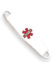 Sterling Silver Medical ID Plate