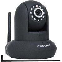 Foscam FI8910W Wireless N IP Camera with CMOS Sensor, 640x480 Resolution, IR-Cut Filter, Night Visibility Up to 8m, Black With 9dbi Antenna