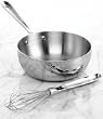 All Clad Stainless Steel 2 Quart Saucier with Whisk