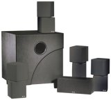 M&S SYSTEMS MNCXSB W/PSW112 MINI-CUBE HOME THEATER SYSTEM (BLACK)