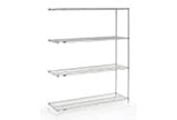 Nexel Stainless Steel Wire Shelving Add-On 60W X 18D X 74H