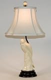 Creamy White Porcelain Bird Accent Table Lamp