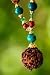 Garuda Mala: 108 Rudraksha Beads with Gold & Turquoise