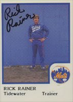 Rick Rainer, Tidewater Tides - Mets Affiliate, 1986 ProCards Autographed Card