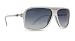 Von Zipper - Stache Sunglasses, White Sandwich/ Grey Gradient Lens