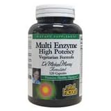 Natural Factors Dr. Murray Multi Enzyme Hihg Potency Vegetarian Formula, 120 Capsules