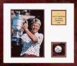 Patty Sheehan Autographed Golf Ball with 8 x 10 Framed Photograph from Pro Tour Memorabilia