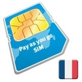 FRANCE Prepaid SIM Card - ?0.01 per minute to call the USA (includes ?7.50 credit)