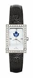 Toronto Maple Leafs Women's Allure Watch with Black Leather Strap