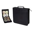 CD Carry Case, 200 CDs, Leather like finish.