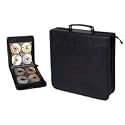 CD Carry Case, 200 CDs, Leather like finish.