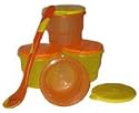 Nuby Snack Cup and Spoon Set, Colors May Vary, 4 Pack