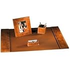 Distressed Leather Desk Set