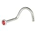 Swarovski Padparadscha Screw Nose Ring