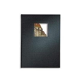 Kolo Essex Travel Book, Small, 5.5 x 3.6, Black Leather Covers with Black Pages.
