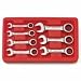 GearWrench 9507 7 Piece SAE Stubby Combination Ratcheting Wrench Set