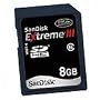 Sandisk 8GB EXTREME III SDHC SD Card Class 6 (SDSDX3-8192 Bulk Package)