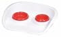 Trixie 2472 Dinner-Set, Kunststoff, 0,25 Liter/0,3 Liter, granit/N�pfe, rot oder blau