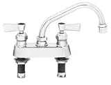 Fisher 1635 4 CC Deck Faucet with 14 Swing Spout, Chrome