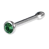 Swarovski Emerald Nose Bone