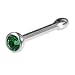 Swarovski Emerald Nose Bone