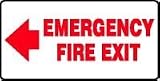 EMERGENCY FIRE EXIT (ARROW LEFT) 7