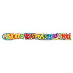 TREND T25047 - Quotable Expressions Wall Banner, You Are Responsible For You, 10 ft-TEPT25047