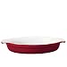 Emile Henry Large Oval Gratin Dish, 3.5 quart, Cerise (Red)
