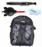 Velsey Deluxe Backpack for Nikon D-SLR Cameras + Giotto's Air Blower + Lens Pen Cleaning System + Cleaning Cloth
