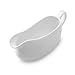 Nucookery Large 17 Oz Gravy Boat With Ergonomic Handle | White Fine Porcelain Saucier With Big Dripless Lip Spout | For Gravy, Warming Sauces, Salad Dressings, Milk, More | Microwave & Freezer Safe