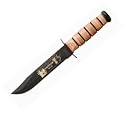 Kabar USMC Vietnam War Commemorative 7 Inch Blade Leather Handle 1095 Carbon Steel